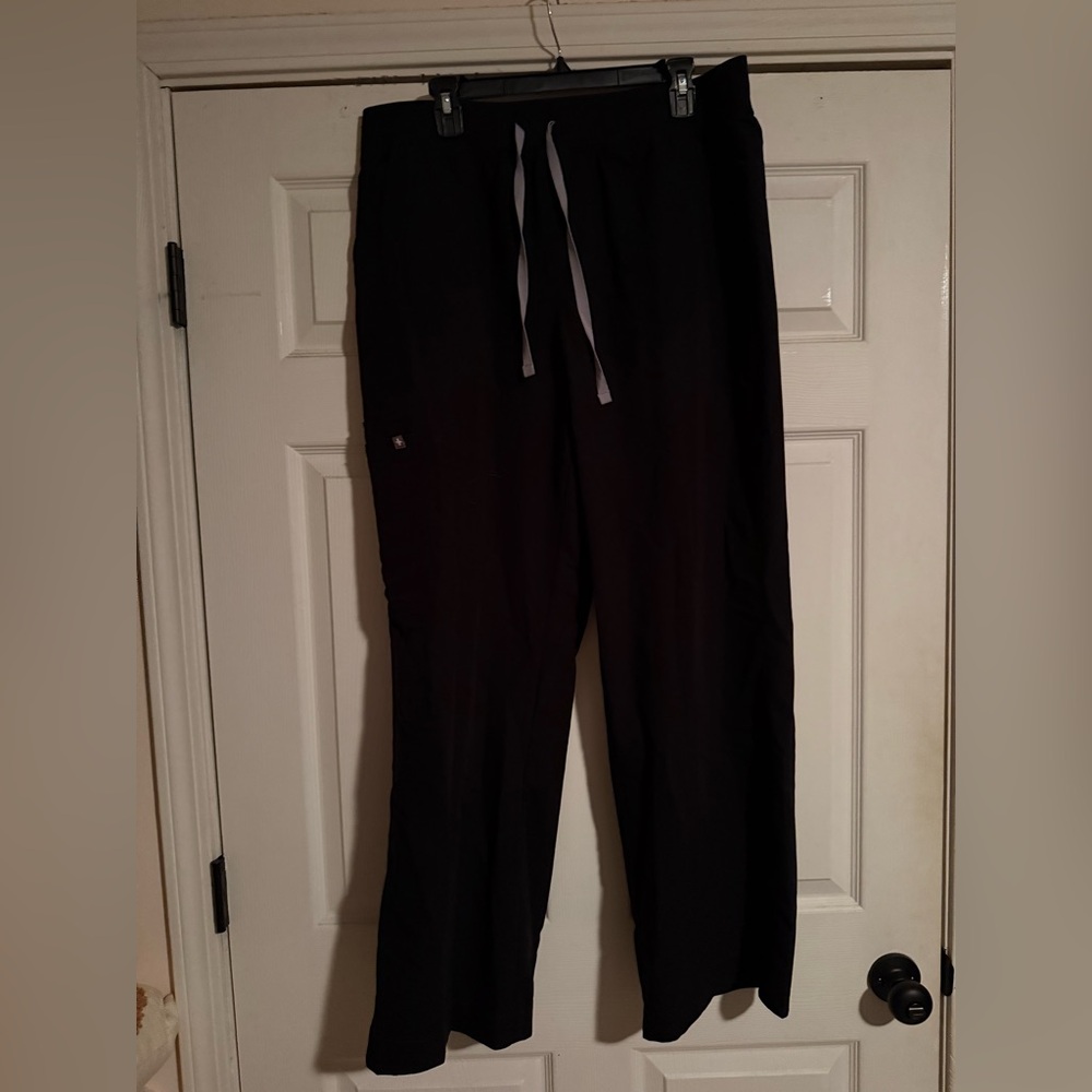 FIGS black wide leg scrub pants